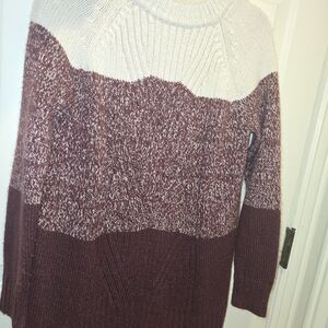 Isabel Maternity by Ingrid & Isabel Cowl Neck Sweater - Cream and Brown